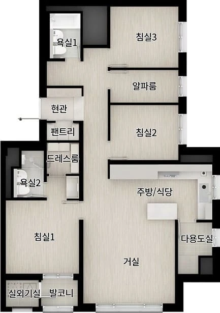 더샵 검단레이크파크 단지와 연결된 중앙호수공원 산책로 조감도