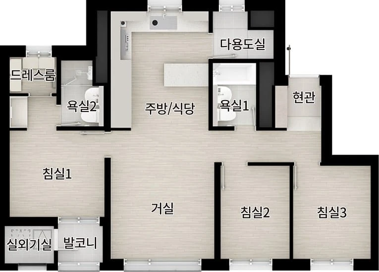 검단신도시 22·23블록 더샵 검단레이크파크 아파트 단지 배치도